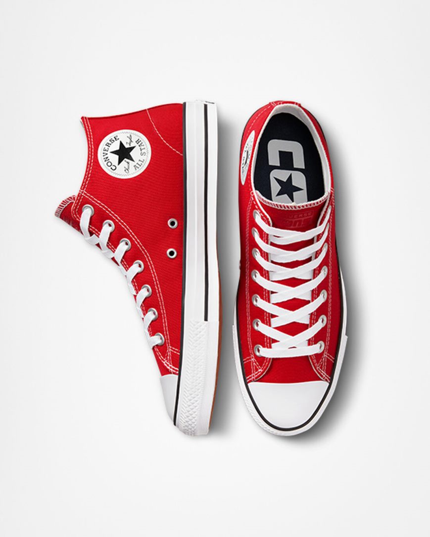 Tenis Skate Converse CONS Chuck Taylor All Star Pro Masculino Vermelhas Branco Pretas | PT O00P9T4